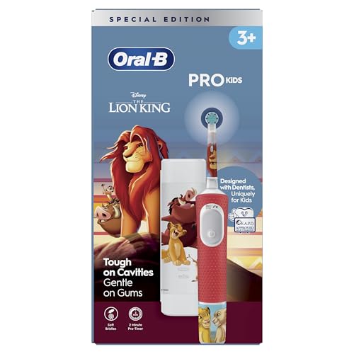 Oral-B Pro Kids Electric Toothbrush, 1 Handle Featuring Disney The Lion King, 1 Toothbrush Head, 1 Travel Case, Designed By Braun, for Ages 3+ - Image 9