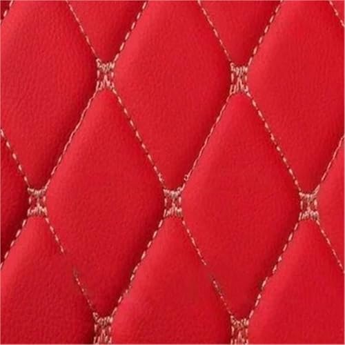 Tapis de coffre pour Hyundai Kona Encino 2018-2023 en cuir synthétique rouge
