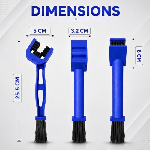 Image of AutokraftZ Multipurpose Motorcycle & Bicycle Chain Cleaner Brush - Durable Bike Chain Cleaning Tool for Motorcycles, Bicycles, Scooters & More - Easy Maintenance for Smooth Ride Performance