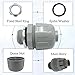 32 Pcs 1/2 Inch Liquid Tight Connector - PVC Electrical Conduit Connector - Flexible Nonmetallic Straight Conduit Fittings - UL Listed Electrical Fittings for Home Kitchen Bathroom Tube Tool Supplies