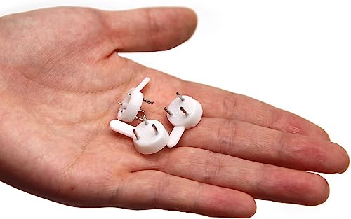 Image of Bettomshin, 50Pcs Hardwall Hanger for Hardware, Fasteners & Hooks Wall Mount Non-Mark Hook Picture Photo Frame Hangers
