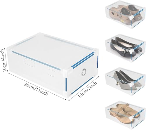 Boîtes de rangement chaussures empilables pour un gain de place - 5