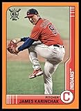 Baseball MLB 2021 Topps Big League Orange #69 James Karinchak NM Near Mint Indians