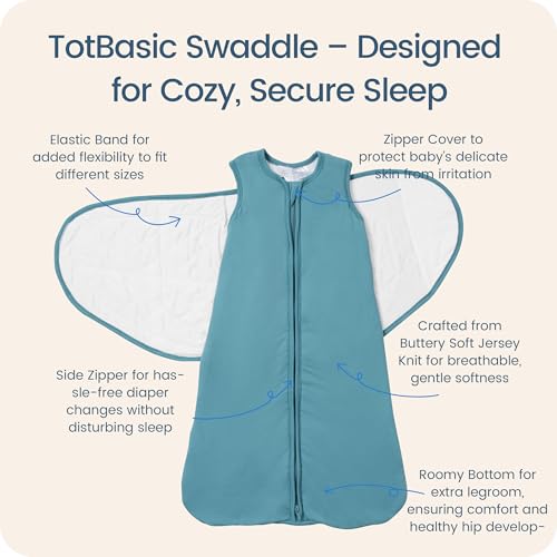Image of Newborns Swaddle Sleep Sack 0-3 Months, 1.0 TOG Baby Blanket for Newborns, Soft Sleeping Bag for Infants