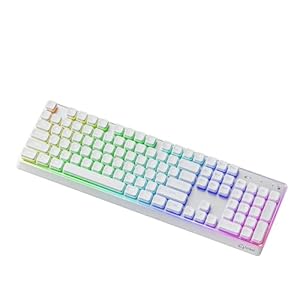 ZIYOU LANG x FREEWOLF M104 Wireless Keyboard, Triple Mode 75% Gaming Office Keyboard with RGB Backlit, 4000mAh Rechargeable, Compatible with Windows/Mac