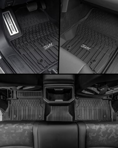 Image of 3W Floor Mats for Toyota Tacoma Hybrid 2024-2026 with Metal Pedals