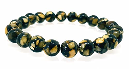 Ambermilana Baltic Amber Bracelet/Adult Women Men Unisex/Round Ball Mosaic Amber/Anti-Inflammatory/Certified Baltic Amber #TOP1