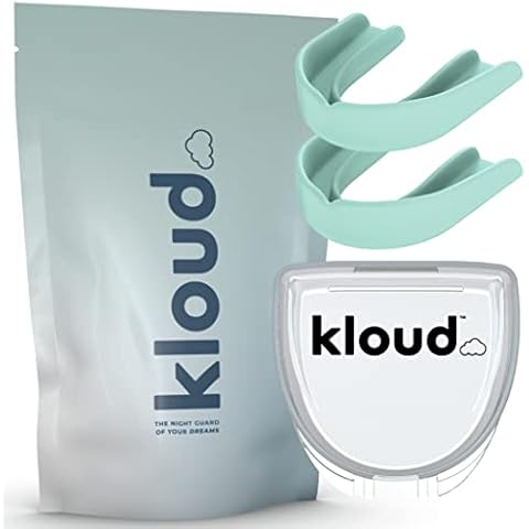 Kloud Night Guard - Mouth Guard for Clenching Teeth and Grinding Teeth, 2 Pack Custom Moldable Dental Mouth Guard Cover