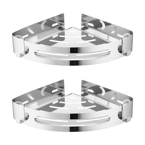 LEADAHEAD Stainless Steel Corner Shower Caddy Cover