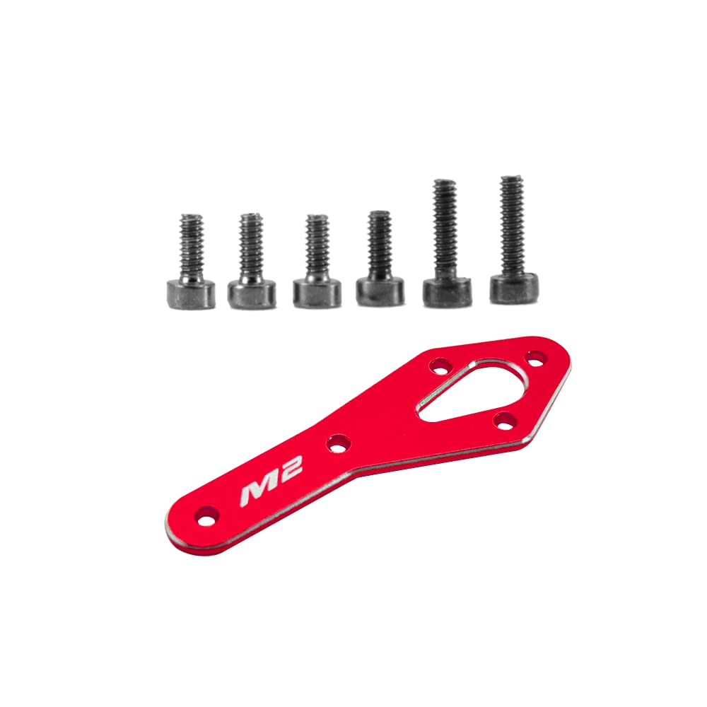 OMPHOBBY M2 EVO Helicopter Parts OSHM2318R Tail Motor Reinforcement Plate Set Red Original Replacement for OMP Hobby M2-EVO RC Helicopters Accessories