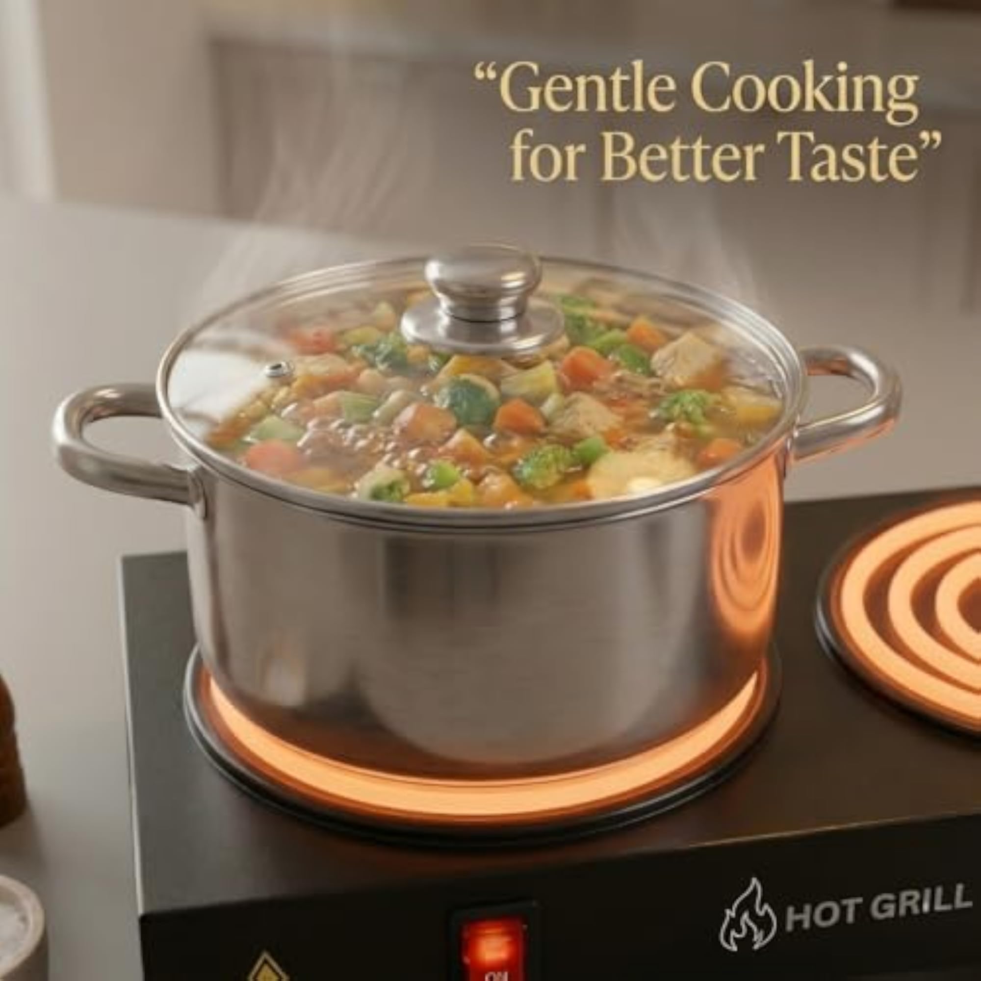 Hot Grill 2000W Electric Double Burner Hot Plate