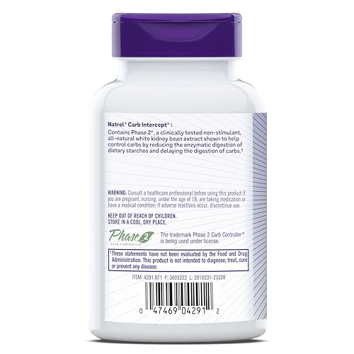 Natrol 4291.941 Carb Intercept With Phase 2 Carb Controller Capsules thumb #6