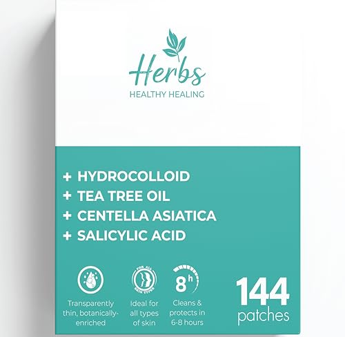Cornice 144 Count Hydrocolloid Skin Cover Patches Ultra-Thin Waterproof & Sweat-Resistant Multi-Size Protective Skin Patches for Teens & Adults