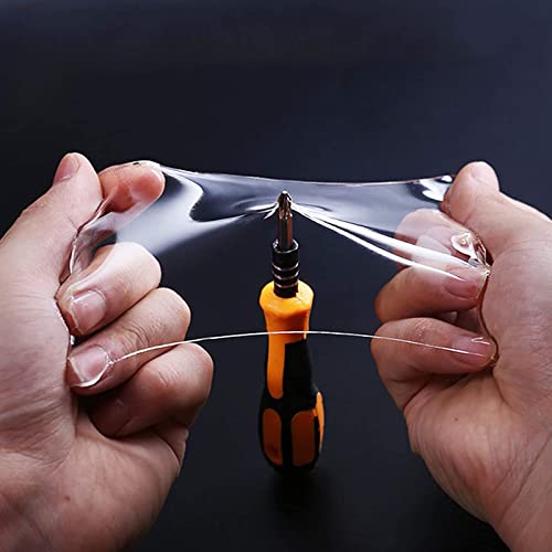 SUpoetry Lakbeschermingsfolie, Universele Transparante Randbescherming, Auto Instaplijsten Bekleding, Geschikt voor auto's, Fietsen, Motorfietsen, Skateboards, Kleurloos en Transparant(5CM x 10M) - Image 7