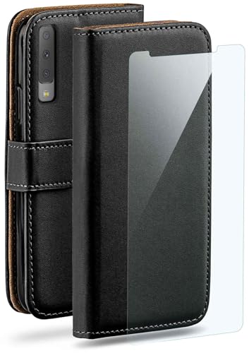 Housse protection 360 moex Samsung Galaxy A7 2018 étui film verre noir