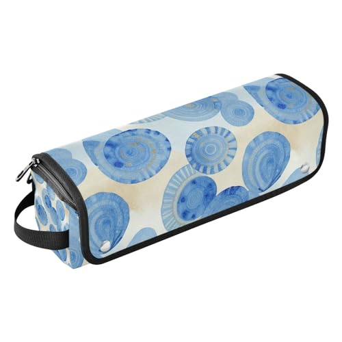 Bolsa de viaje resistente al calor Hot Hair Tools para planchas y rizadores azul y blanco
