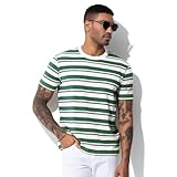 Men's Striped Shirt Short Sleeve...