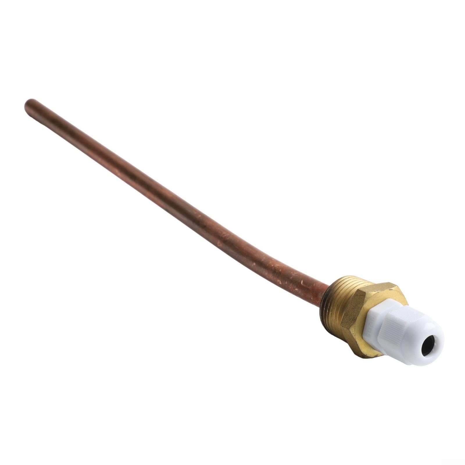 Thermowell en laiton pour capteur de température, pour raccord de tuyau BSP G 1/2", design étanche pour environnements difficiles (250 mm)