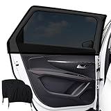 CHWNIBAY Sonnenschutz Auto Baby, Sonnenschutz Auto, Fenster Verdunkelung mit UV Schutz, 2 Stück Universal Autosonnenschutz Elastizitä Netz für Kinder & Haustiere