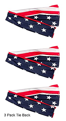 American Flag Headbands for Women and Men - Patriotic Flag Tie Headbands - USA Flag Head Wraps - Perfect Head Bands for Working Out, Running, Training. Head Band of 1Pk or 3Pk (USA-Flag-TIE-Back) American Flag Headbands for Women and Men - Patriotic Flag Tie Headbands - USA Flag Head Wraps - Perfect Head Bands for Working Out, Running, Training. Head Band of 1Pk or 3Pk (USA-Flag-TIE-Back)