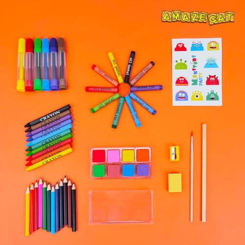 AmazeCat 59-Pack Deluxe Drawing Art Set,Art Supplies, Crafts Drawing Painting Kits Christmas Birthday Gifts for Teens Girls Boys Kids Adults Artists by Amazecat - Image 2