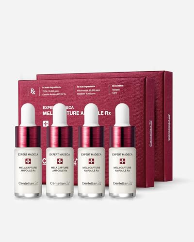 CENTELLIAN 24 Expert Ampoule (Season 2, 0.2fl oz x 4 pcs) - Korean Serum for Face. Soothing, Even Tone, Dry Sensitive Skin. TECA, Centella Asiatica, Gotu Kola