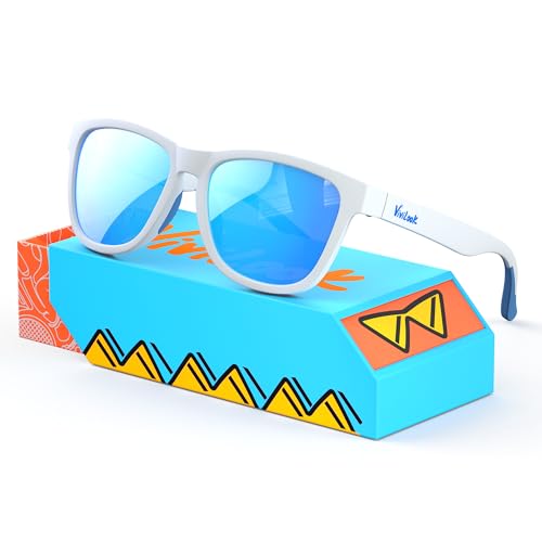 VIVILOOK Sunglasses for Women Men, Elastic Touch Polarized Womens Sunglasses, Mirrored UV400 Protection TR Sun Glasses Pippop Galaxy Soda