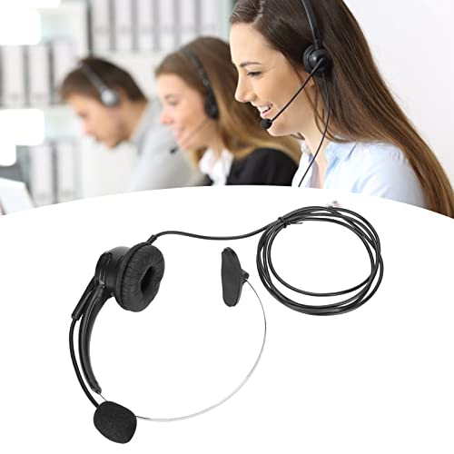 Fone de ouvido para telefone, fone de ouvido ultra leve para telefone fixo de escritório