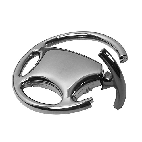 Infiniti Black Chrome Steering Wheel Key Chain #TOP2