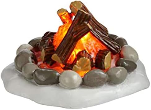 Department 56 Accessories for Villages Lit Fire Pit Accessory Figurine, 1.5 Inch