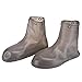 Kadimendium Couvre-Chaussures de Pluie à Plat, protège-Chaussures de Pluie, Couvre-Chaussures de Pluie, Bottines Hautes réutilisables pour Hommes et Femmes, Cyclisme en Plein air, Marche, randonnée