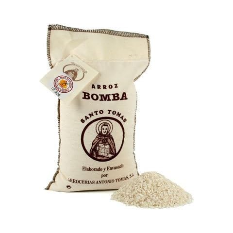 Santo Tomas Bomba Rice D.O. In Textile Bag - 2 kg. by Hot Paella Cover