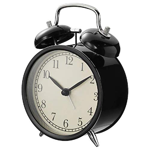 Ikea DEKAD - Reloj Despertador, Color Negro