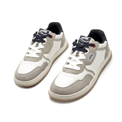 Mtng Para Hombre. 84847 Zapatillas De Piel Free Miami Blanco (42), Plano, Cordones, Casual - 7