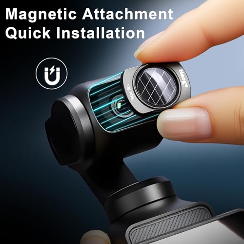 Filtres DJI Osmo Pocket 3 Haoge avec diffusion 1/4 ND variable anti-pollution et écran - 5