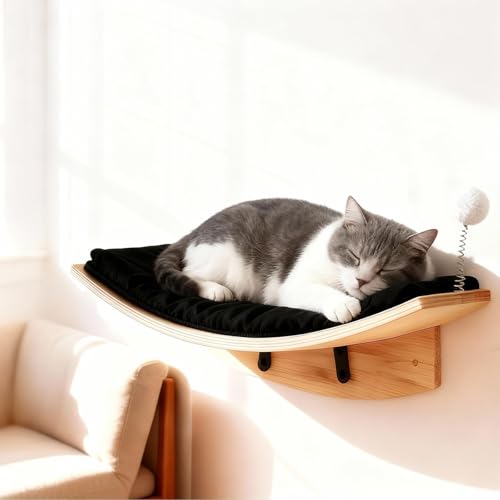 Sistema de muebles de pared para gatos, 5 piezas miniatura 4