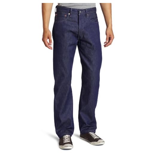 Levi's Calça jeans masculina 501-Original-Fit-, Azul cobalto rígido Stf, 30W x 32L