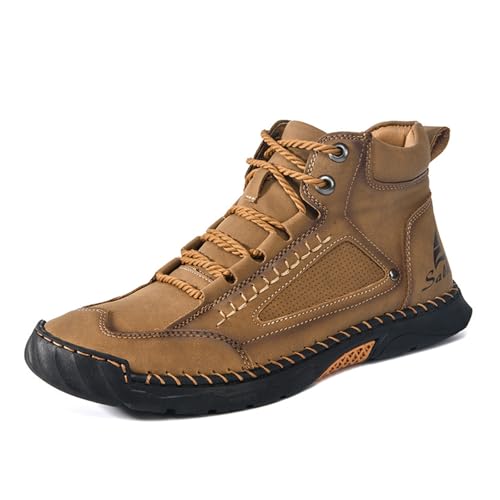Sawbehind Mens Boots, Sawbehind Leather Boots Mens, Saw Behind Men's Shoes, Waterproof, Spacious Toe Box, Arch Support