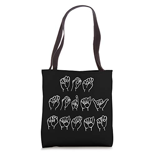Not Today Satan Funny Trendy Deaf Humor ASL Sign Language Tote Bag