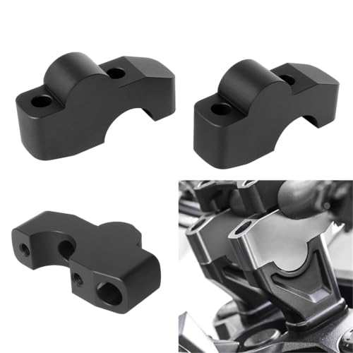 Abrazadera de elevadores de manillar en aluminio negro de alta densidad CB1000R 2
