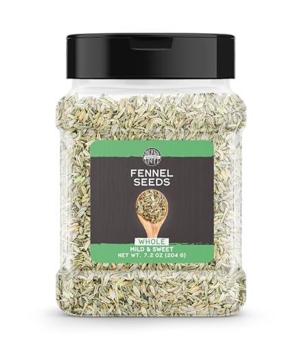 Birch & Meadow Fennel Seeds, 7.2 oz, Whole Seeds, Mild & Sweet Flavor