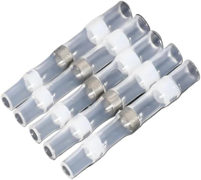 50/100 pcs, Solder hot-Butt Wire Connector terminals(50pcs White)