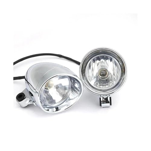 Projecteurs LED moto 4 pouces chromés avec feux antibrouillard étanches - 5