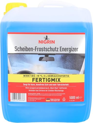 NIGRIN Scheiben Frostschutz Fertigmix ENERGIZER | 5 Liter | wirksam bis -18°C | Reinigungszusatz...