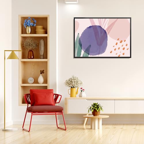 Image of LaVie Home 24x34 Picture Frame for Wall Display, 24x34 Black Picture Frame with HD Plexiglas, 24 x 34 Photo Frame 1 Pack, Display Frame for Vertical or Horizontal, Classic Collection