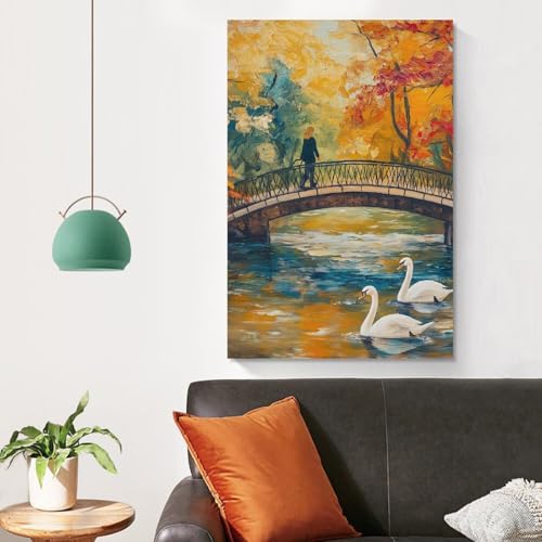 Cuadros modernos impresiones lienzo de cisne para sala de estar 4