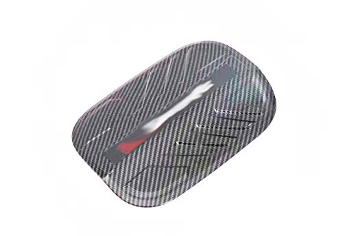 Momoap /ABS Carbon Fiber Style Auto Fuel Filler Door Cover Gas Tank Cap Decoration Cover Trim for Hyundai Santa Fe IX45 2019-2020
