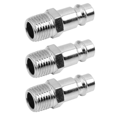 Wonvify 3 Pcs 1/4"BSP Raccordo Aria Compressa, Innesto Attacco Rapido