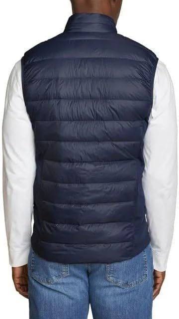 Eddie Bauer Men’s Vest Power Down Insulation Storm Repel Classic Fit (Blue, Medium)3
