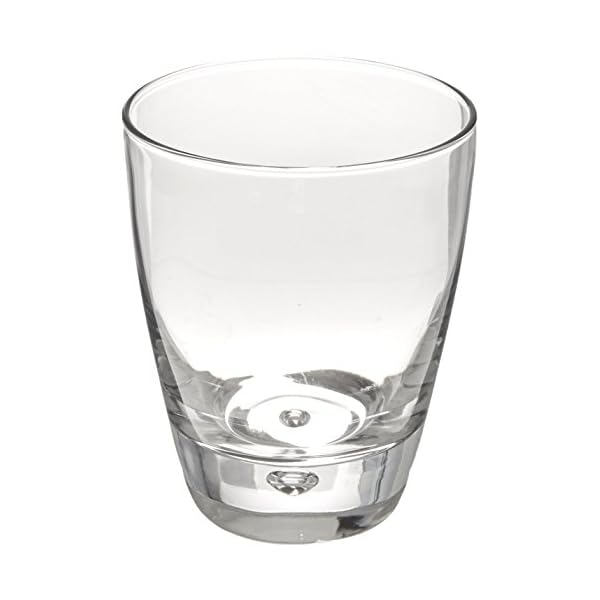 Bormioli rocco luna set of 4 double old fashioned glasses 115 oz clear crystal glassware dishwasher safe made in italy  urban country home decor